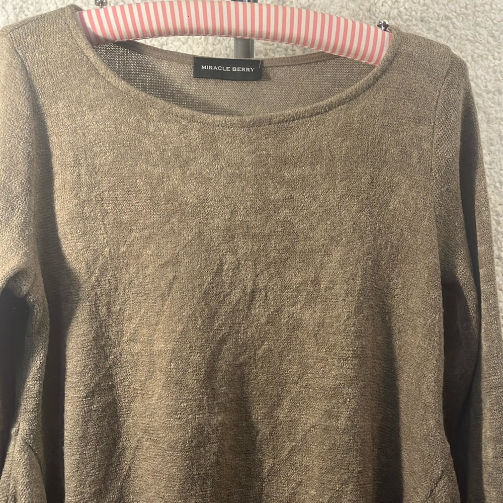 Miracle Berry Women’s Sweater with Side Hip Cover Panels